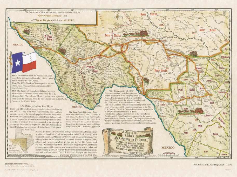 San Antonio to El Paso Stage 1850