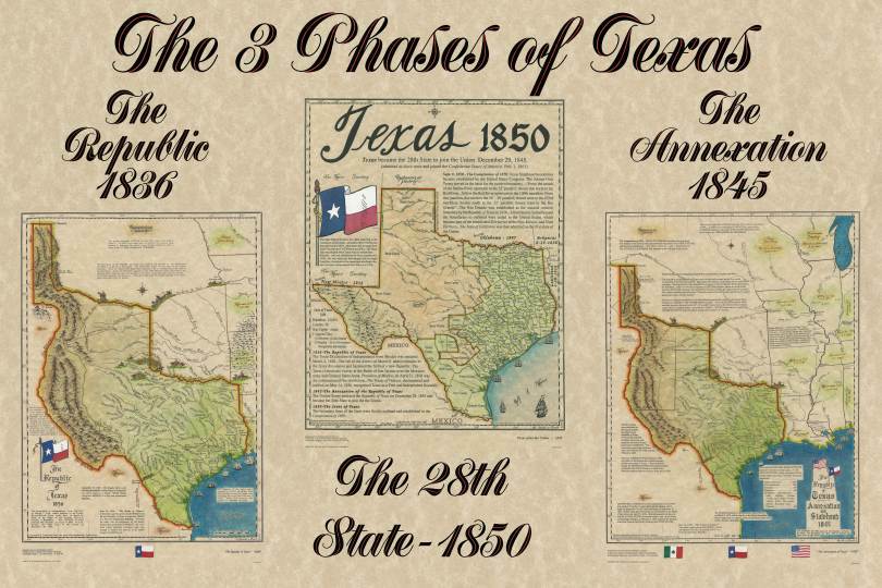 Maps Of Texas And San Jacinto In 1836